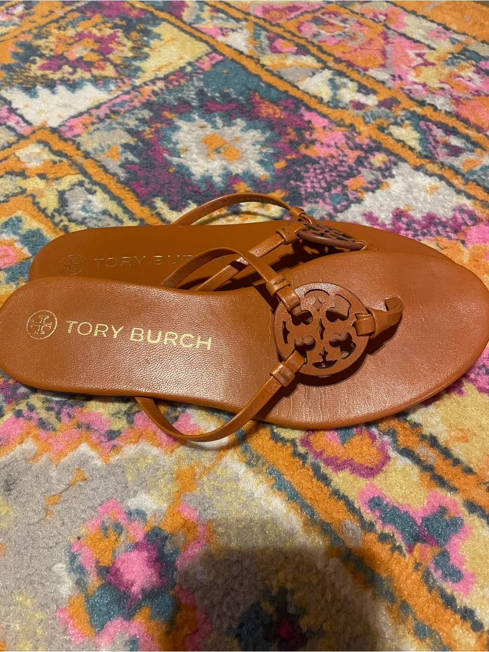 Tory Burch Flip Flops in Cognac